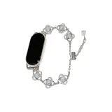 Серебряная цепь + Светло-синий ромб