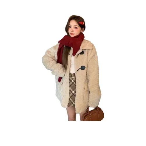 BVODE Кремовый Абрикос Утолщенный Женский Пуховик