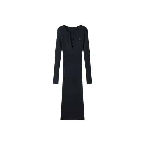 NAWS Длинное платье с длинными рукавами женское