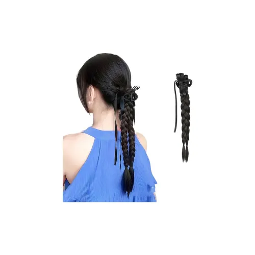 YUNQING Бант TWISTED Жареное тесто Косичка Заколка-краб Парики Для Женщин