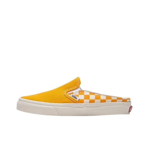Vans CLASSIC Slip-On Амортизация Износостойкие Низкие Кроссовки для Скейтбординга Унисекс Желтые