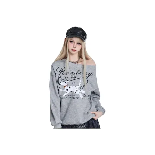 COVER TIME Серый Женский Свитшот