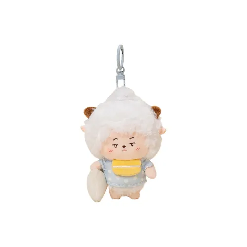 MDH Happy Sheep And Gray Wolf Lazy Sheep Pajamas Party Collection Plush Pendant 13cm Body Length MDH Счастливый Коза And Серый Волк Lazy Коза Коллекция Пижам Party Плюшевый Брелок 13 см Длина Тела