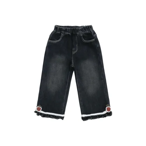 SHIBU Бежевый Соус Малыш Клубничный С флисовой подкладкой Джинсы Цвет изображения Предшкольные Джинсы