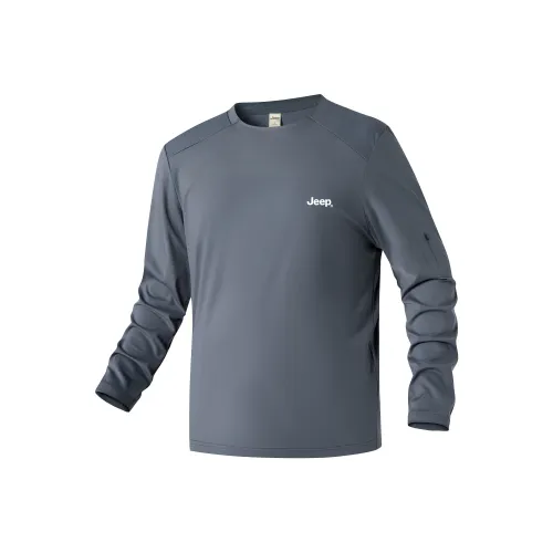 Jeep Повседневная Длинная Рубашка с Длинными Рукавами Унисекс