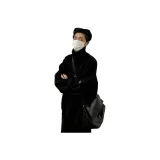 Черный с флисовой подкладкой