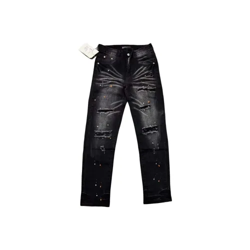 PWUE Черные Унисекс Джинсы