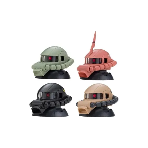 BANDAI Transcend Hobby Model Заку Head Lucky Draw Single Capsule Toy Целая Коробка 4 шт