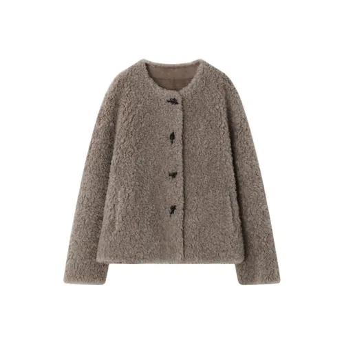 XWI Хаки Серый Женский Бархатный Куртка