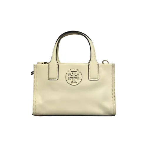 TORY BURCH Ella Нейлон Сумка-тоут Мини Женская Кремово-желтая