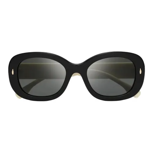 TORY BURCH Металл OVAL SUNGLASSES Унисекс Черный Темно-Серый
