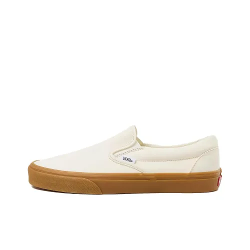 VANS Slip On Аbrasion Resistant Низкие Кроссовки для скейтбординга Унисекс Бежевый Белый Коричневый