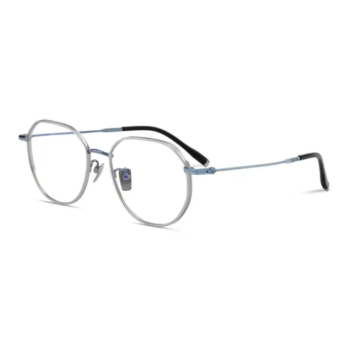ZIPPO Чистый титан Нерегулярная форма Очки с диоптриями Унисекс Серый Синий