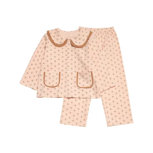 Chiaus Девочки Домашняя одежда Весна-осень Воротник Питера Пэна Детский