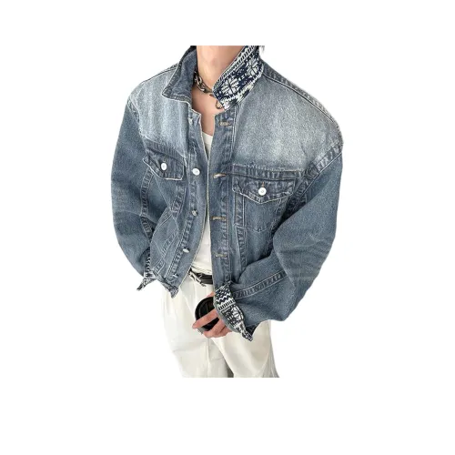 UNA RETA Синий Унисекс Джинсовые куртки