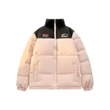 Розовый хлопковый пуховик