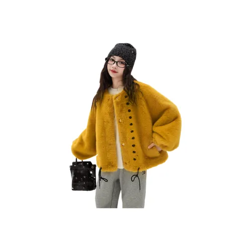 Qiao Ni Tong Мех Искусственный мех Подростки