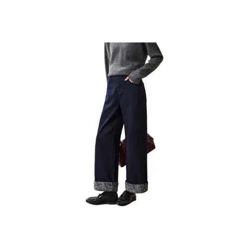 MOHANYIMEI Джинсы синие женские