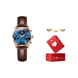 Розовое золото, синий циферблат [Коробка, ограниченная серия]