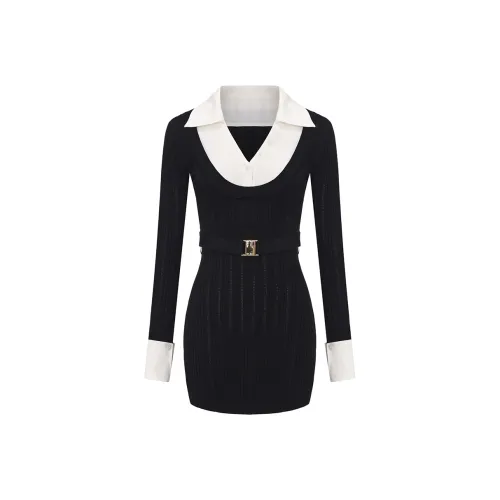 NANA JACQUELINE Длинное платье с длинными рукавами женское