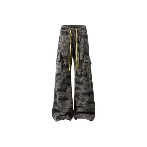 DUEPLAY Камуфляжные Желтые Унисекс Карго Брюки