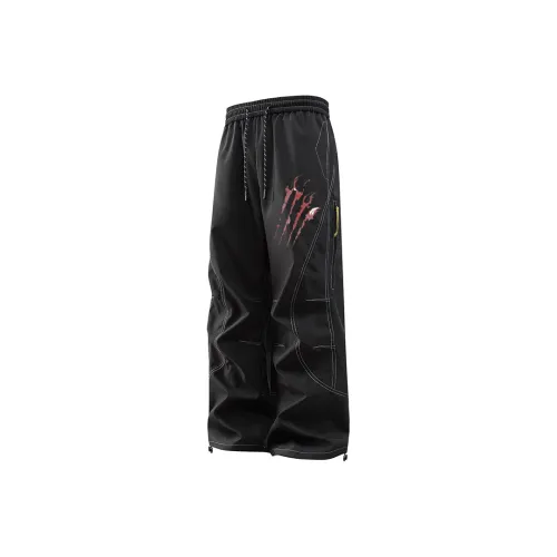 GDRG Black Unisex Cargo Pants GDRG Черные Унисекс Карго Брюки