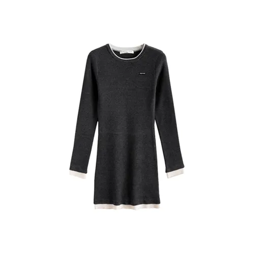 Tonlion Длинное платье с длинными рукавами женское