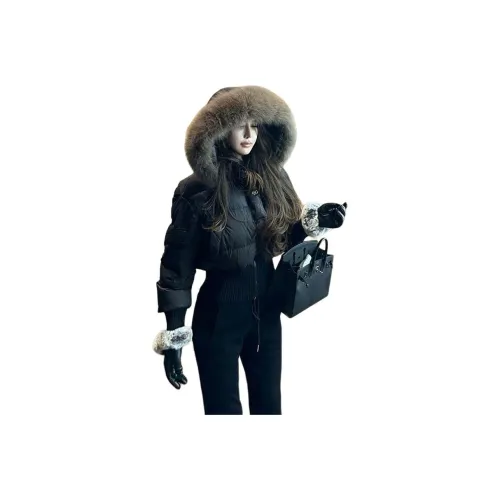 Aghr Черный Женские Пуховики