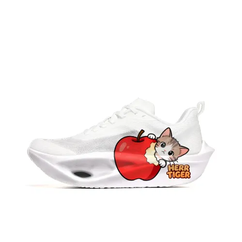 HERR TIGER Детские беговые кроссовки Низкий Топ Яблоко Котенок Школьный возраст