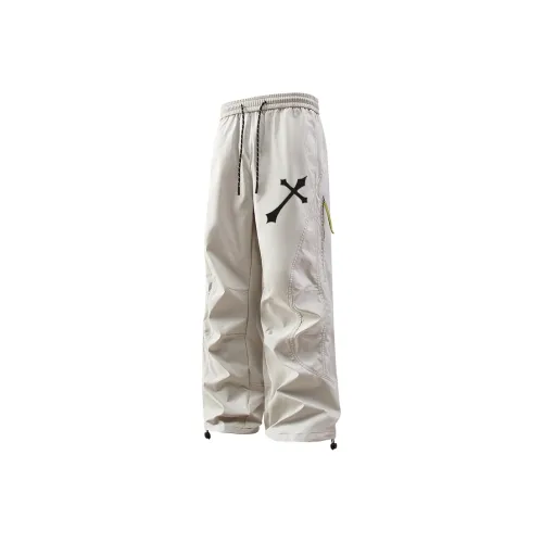 GDRG Белый Унисекс Карго Брюки