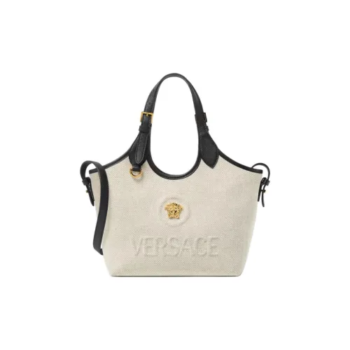 VERSACE Medusa Хлопок Плечевая сумка Сумка Mini Женская Светлый Умбра