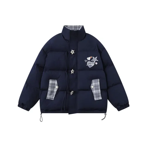 XIAOLIZI Темно-синий Синий Унисекс Пуховики