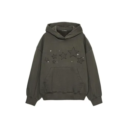 ZARA Темно-коричневый женский свитшот