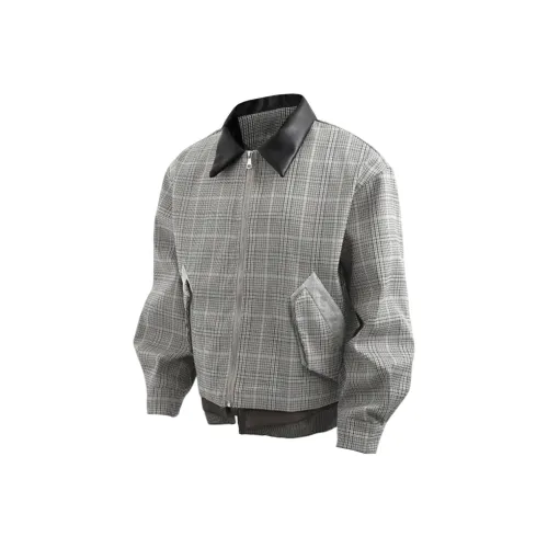 UNA RETA Серый Бежевый Унисекс Куртки