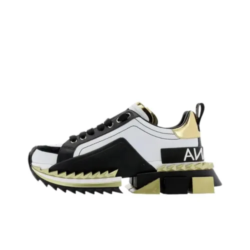 Dolce Gabbana Супер King Low Top Повседневная обувь Мужская Черная