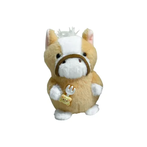 QICAIBOSHI Cartoon Cute Little Donkey Кукла Украшение Брелок Плюшевый Подвеска 13 см Длина Тела