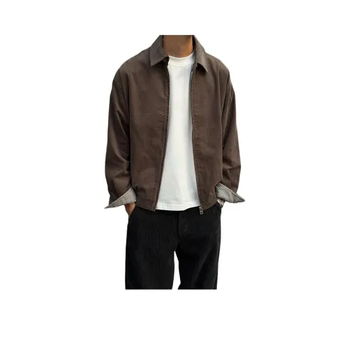 ENTONG Коричнево-кофейные унисекс куртки