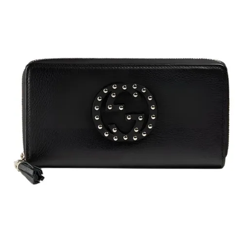 GUCCI Soho кожаный кошелек кошелек женский черный