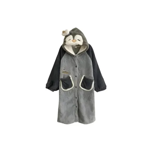 HAPG Серый Женские Халаты для Ванной