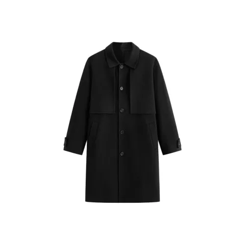 PEACEBIRD MEN Черный 1 Мужское Пальто