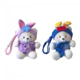 Фиолетовая наушники с кроликом + синие наушники с кроликом + медвежонок