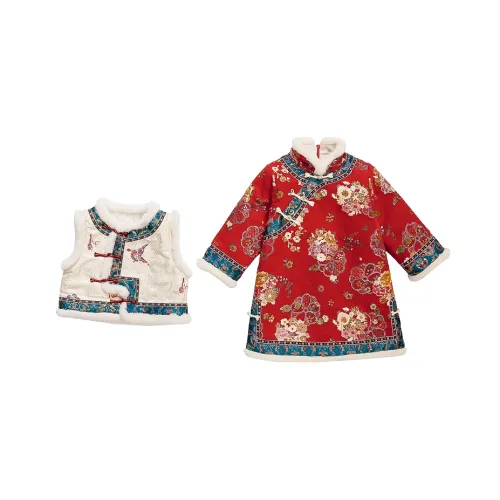 MUMUWU HOUSE Красное школьное платье