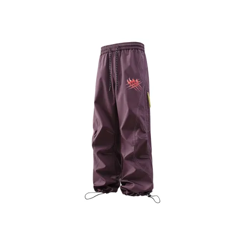 GDRG Фиолетовый Унисекс Карго Брюки