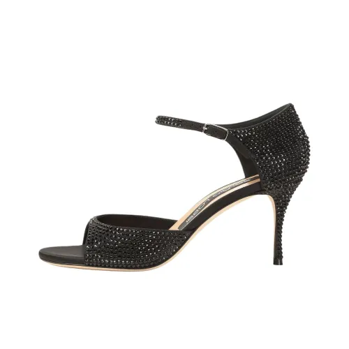 SERGIO ROSSI Godiva One Ремень Сандалии 7,5 см Женские Черный