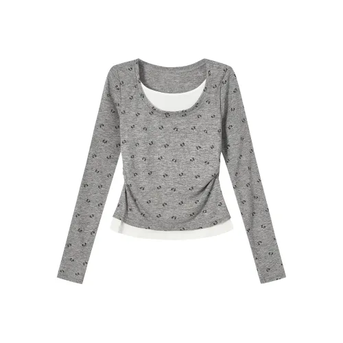 SOIE Серый Женские T-рубашки