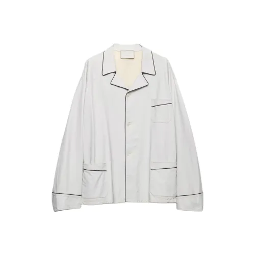 PRADA Белый Женские Кожаные Куртки