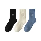 [3 Двойных] Черный + Белый + Темно-синий