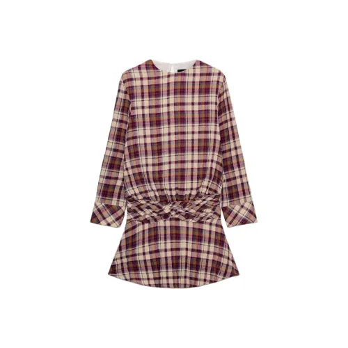 ZARA Длинное платье с длинными рукавами женское