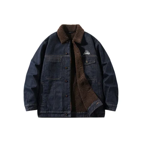 Jeep P75JMWJ411 Черный Синий Унисекс Бархатные Куртки