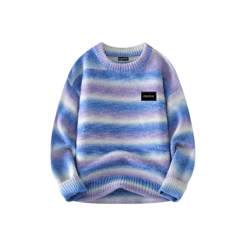 PISYPOX Теплый Ритм Синий Фиолетовый Унисекс Трикотаж